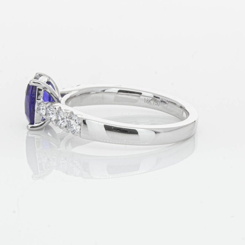 18ct White Gold 1.42ct Sapphire & Diamond Phoenix Ring-Ring-Walker & Hall