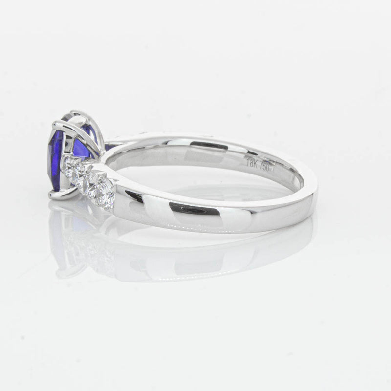 18ct White Gold 1.42ct Sapphire & Diamond Phoenix Ring-Ring-Walker & Hall