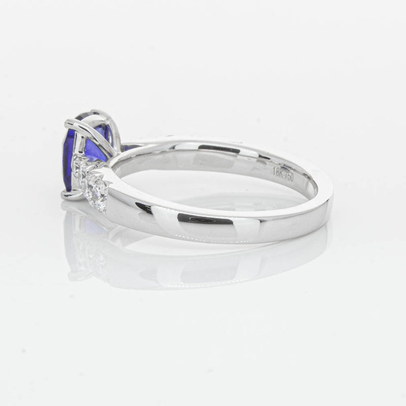 18ct White Gold 1.42ct Sapphire & Diamond Phoenix Ring-Ring-Walker & Hall