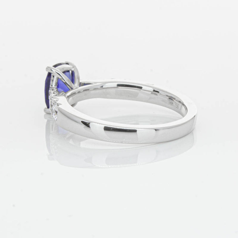 18ct White Gold 1.42ct Sapphire & Diamond Phoenix Ring-Ring-Walker & Hall