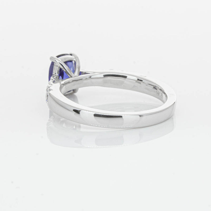 18ct White Gold 1.42ct Sapphire & Diamond Phoenix Ring-Ring-Walker & Hall