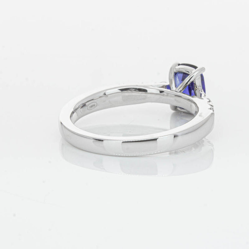 18ct White Gold 1.42ct Sapphire & Diamond Phoenix Ring-Ring-Walker & Hall