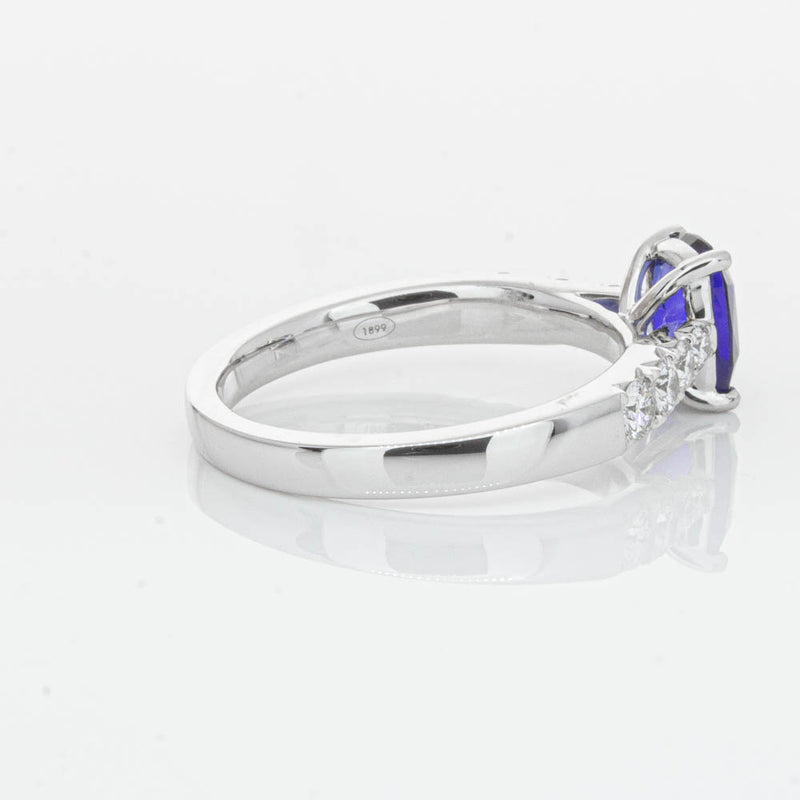 18ct White Gold 1.42ct Sapphire & Diamond Phoenix Ring-Ring-Walker & Hall