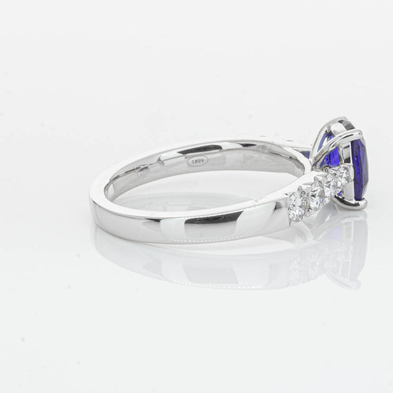 18ct White Gold 1.42ct Sapphire & Diamond Phoenix Ring-Ring-Walker & Hall