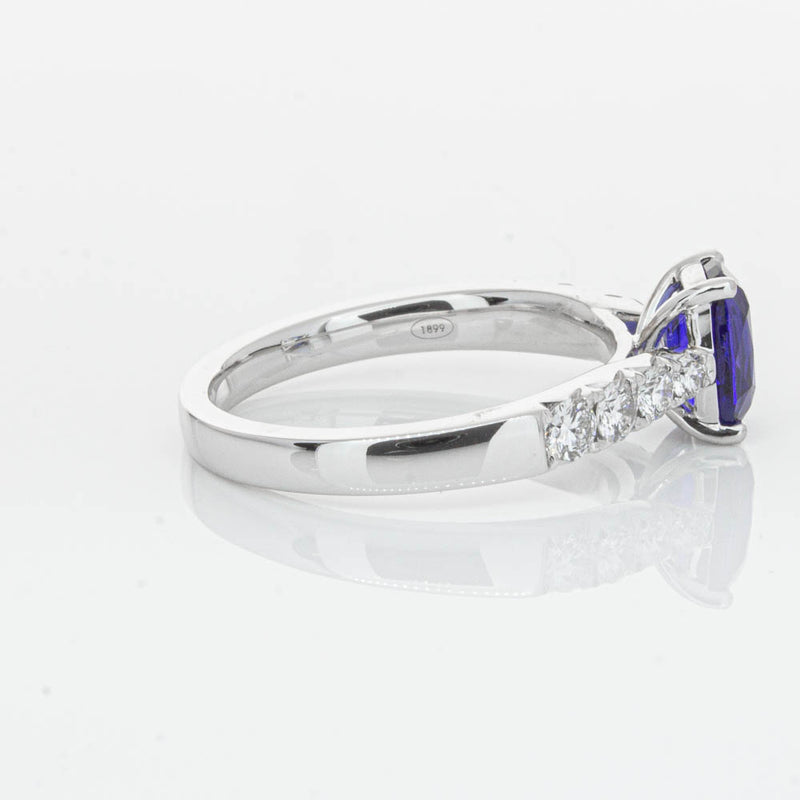 18ct White Gold 1.42ct Sapphire & Diamond Phoenix Ring-Ring-Walker & Hall