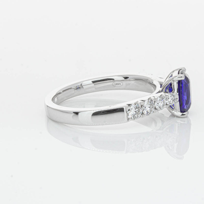 18ct White Gold 1.42ct Sapphire & Diamond Phoenix Ring-Ring-Walker & Hall