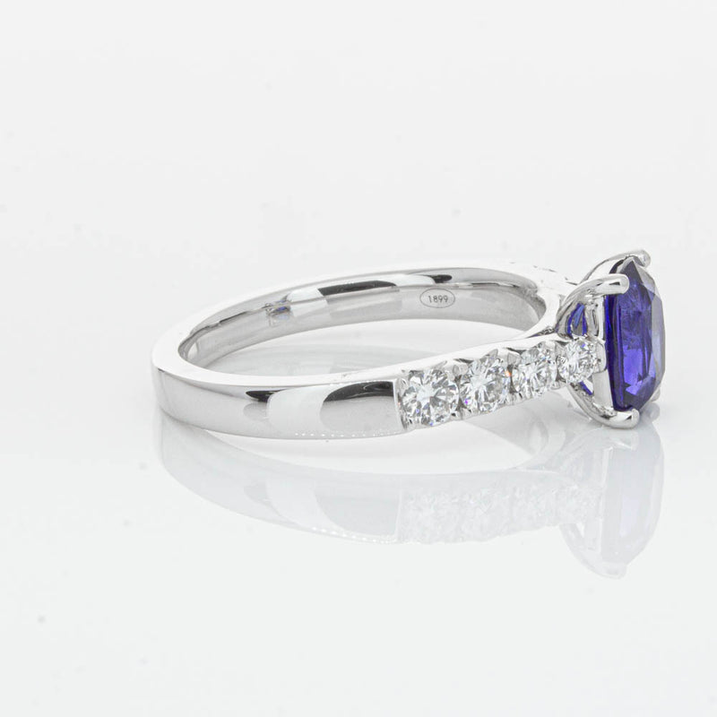 18ct White Gold 1.42ct Sapphire & Diamond Phoenix Ring-Ring-Walker & Hall