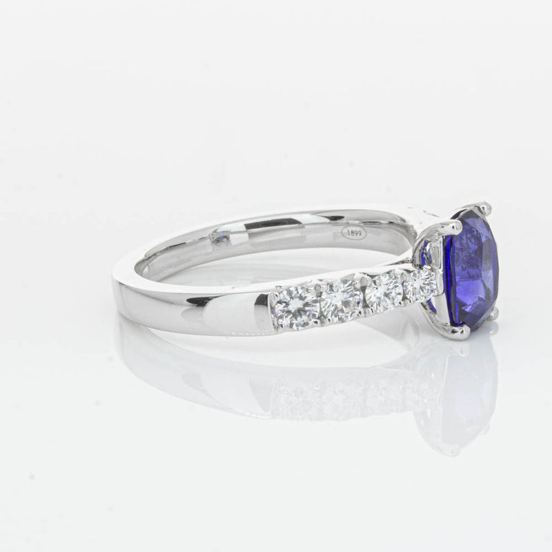 18ct White Gold 1.42ct Sapphire & Diamond Phoenix Ring-Ring-Walker & Hall