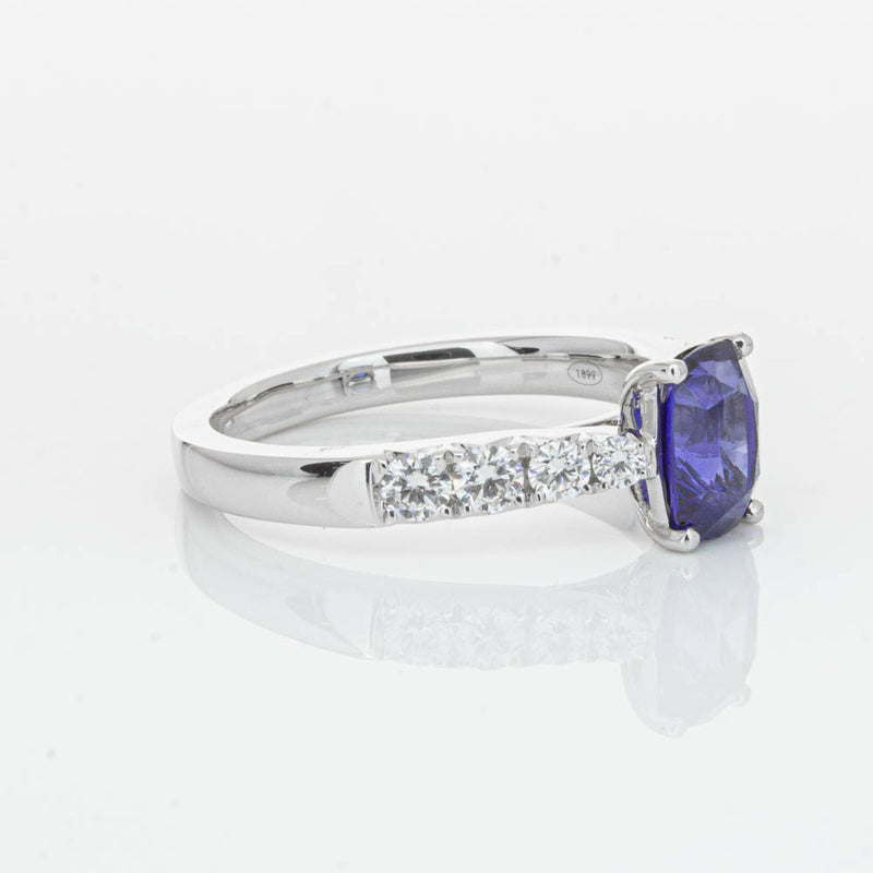 18ct White Gold 1.42ct Sapphire & Diamond Phoenix Ring-Ring-Walker & Hall
