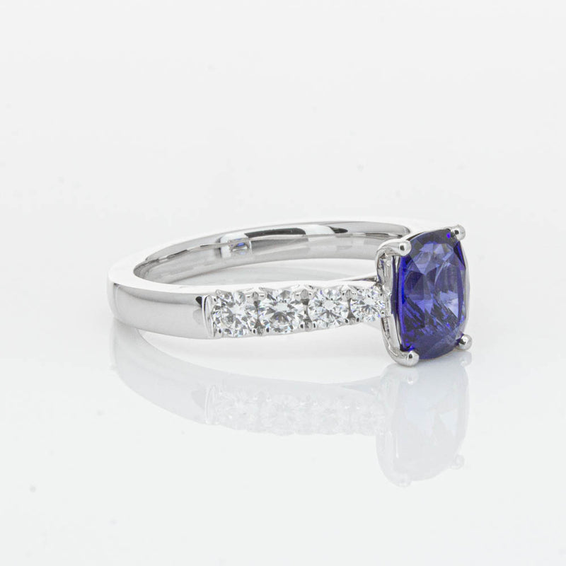 18ct White Gold 1.42ct Sapphire & Diamond Phoenix Ring-Ring-Walker & Hall