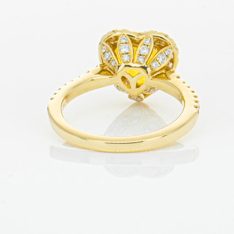 18ct Yellow Gold 2.53ct Golden Sapphire & Diamond Sierra Ring-Ring-Walker & Hall