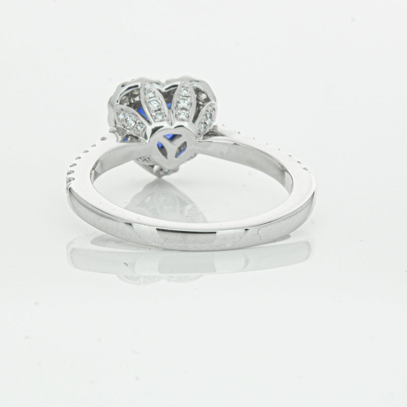 18ct White Gold 1.11ct Sapphire & Diamond Sierra Ring-Ring-Walker & Hall