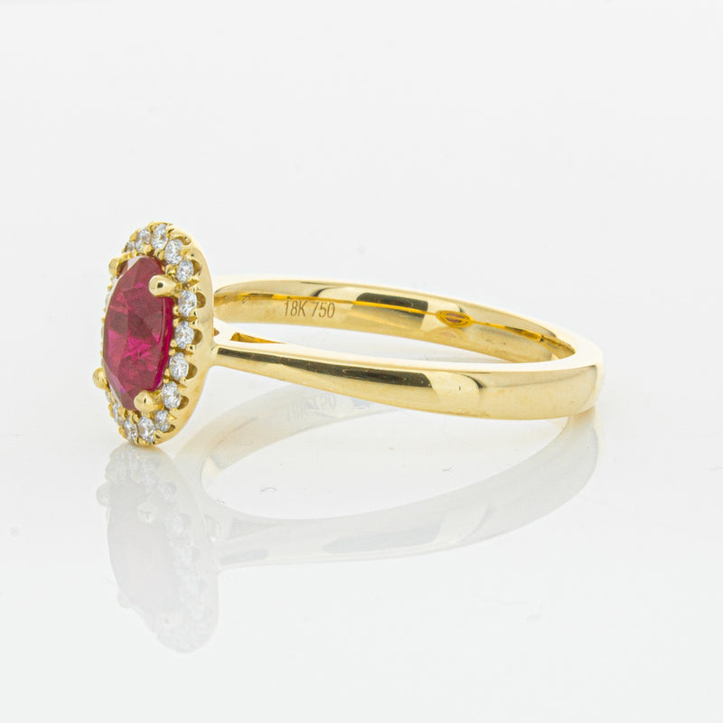 18ct Yellow Gold 1.10ct Ruby & Diamond Nina Ring-Ring-Walker & Hall