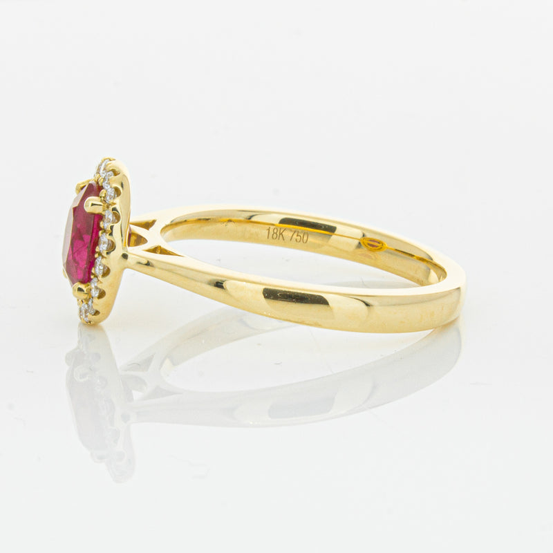 18ct Yellow Gold 1.10ct Ruby & Diamond Nina Ring-Ring-Walker & Hall