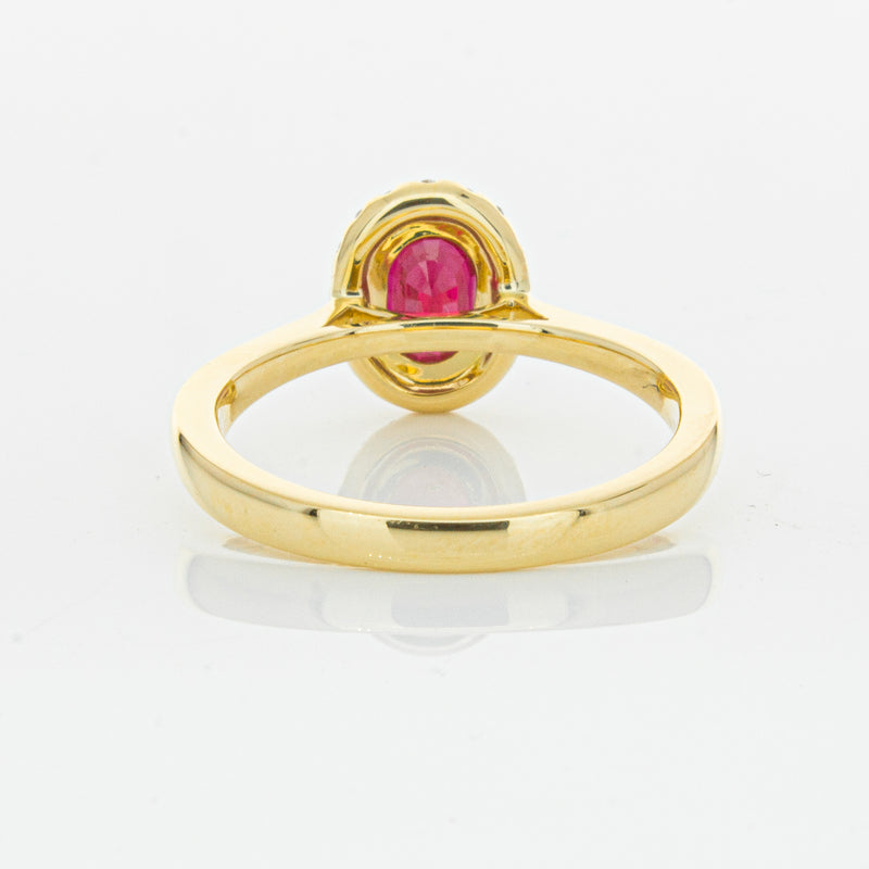 18ct Yellow Gold 1.10ct Ruby & Diamond Nina Ring-Ring-Walker & Hall