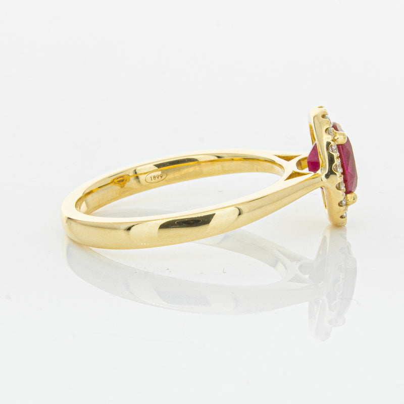 18ct Yellow Gold 1.10ct Ruby & Diamond Nina Ring-Ring-Walker & Hall