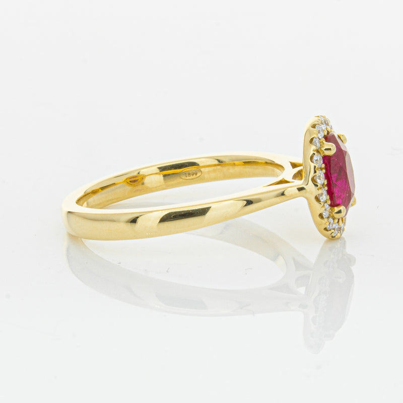 18ct Yellow Gold 1.10ct Ruby & Diamond Nina Ring-Ring-Walker & Hall