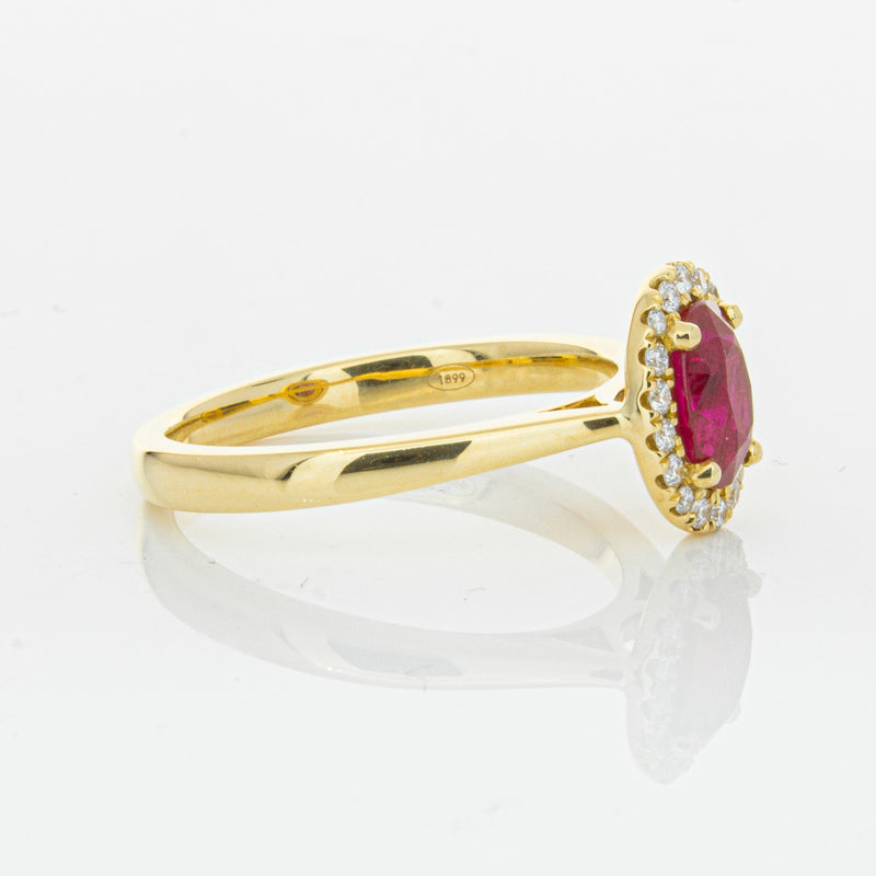18ct Yellow Gold 1.10ct Ruby & Diamond Nina Ring-Ring-Walker & Hall