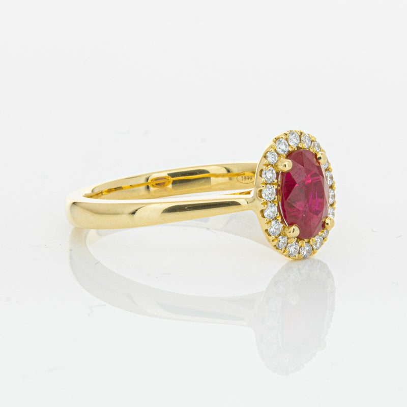 18ct Yellow Gold 1.10ct Ruby & Diamond Nina Ring-Ring-Walker & Hall