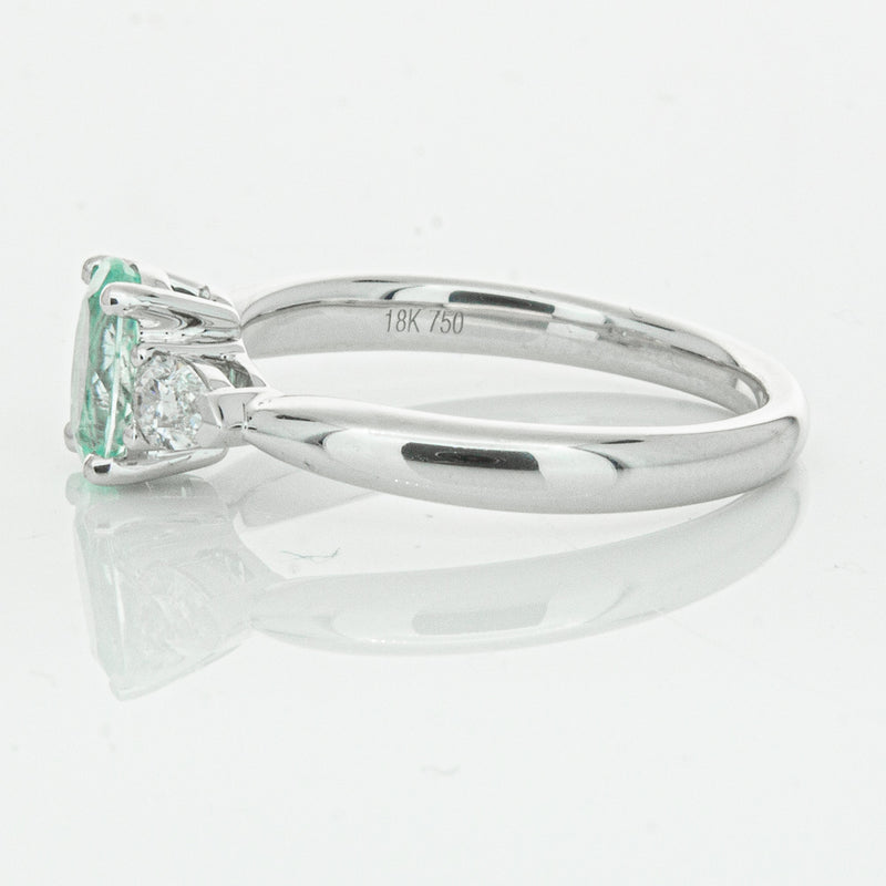 18ct White Gold .80ct Paraiba Tourmaline & Diamond Ayla Ring-Ring-Walker & Hall