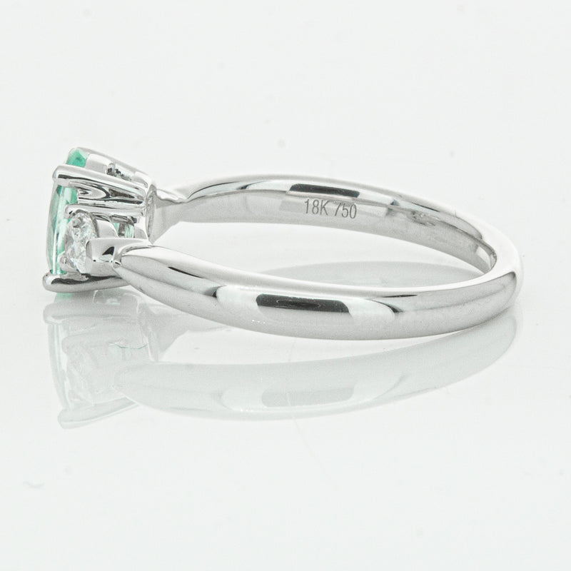 18ct White Gold .80ct Paraiba Tourmaline & Diamond Ayla Ring-Ring-Walker & Hall