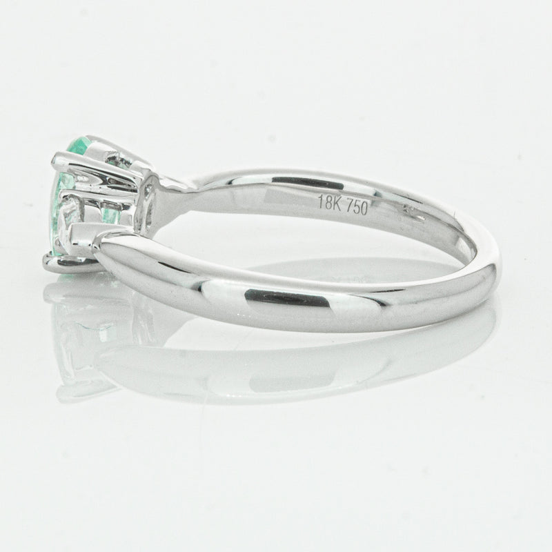 18ct White Gold .80ct Paraiba Tourmaline & Diamond Ayla Ring-Ring-Walker & Hall