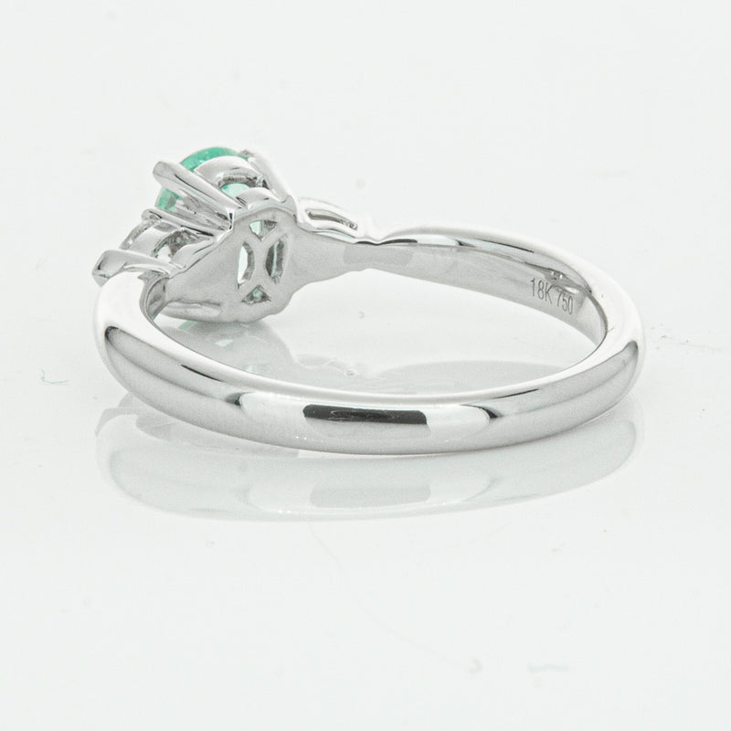 18ct White Gold .80ct Paraiba Tourmaline & Diamond Ayla Ring-Ring-Walker & Hall