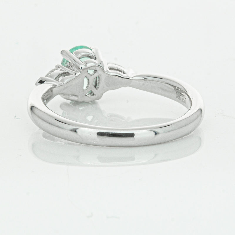 18ct White Gold .80ct Paraiba Tourmaline & Diamond Ayla Ring-Ring-Walker & Hall