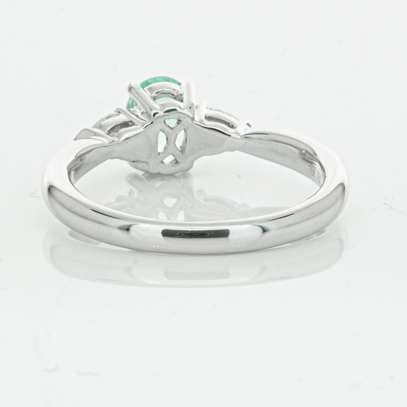 18ct White Gold .80ct Paraiba Tourmaline & Diamond Ayla Ring-Ring-Walker & Hall