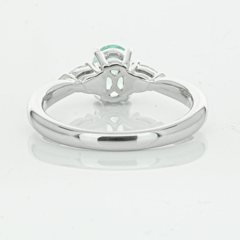 18ct White Gold .80ct Paraiba Tourmaline & Diamond Ayla Ring-Ring-Walker & Hall