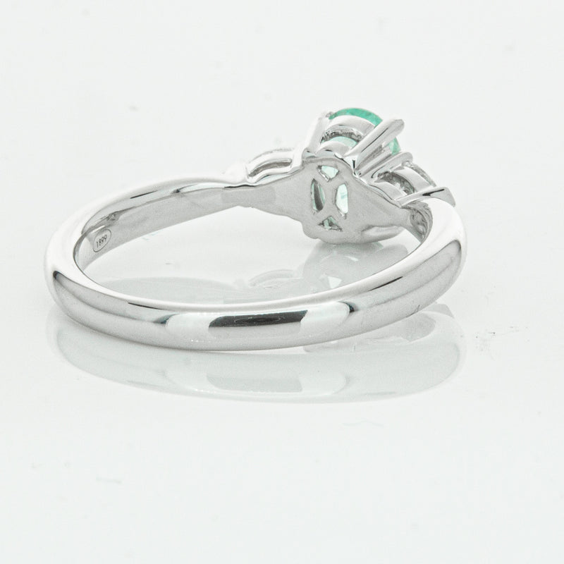 18ct White Gold .80ct Paraiba Tourmaline & Diamond Ayla Ring-Ring-Walker & Hall
