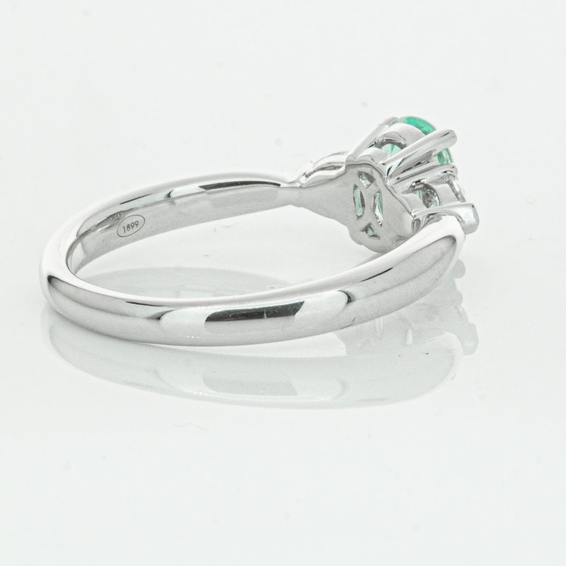 18ct White Gold .80ct Paraiba Tourmaline & Diamond Ayla Ring-Ring-Walker & Hall
