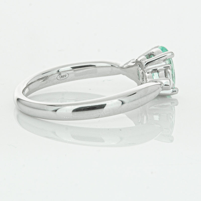 18ct White Gold .80ct Paraiba Tourmaline & Diamond Ayla Ring-Ring-Walker & Hall