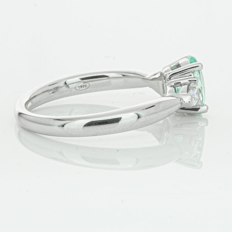 18ct White Gold .80ct Paraiba Tourmaline & Diamond Ayla Ring-Ring-Walker & Hall
