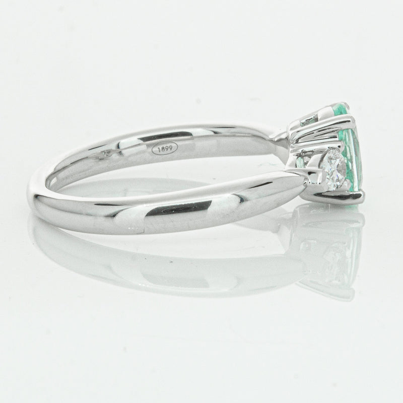18ct White Gold .80ct Paraiba Tourmaline & Diamond Ayla Ring-Ring-Walker & Hall