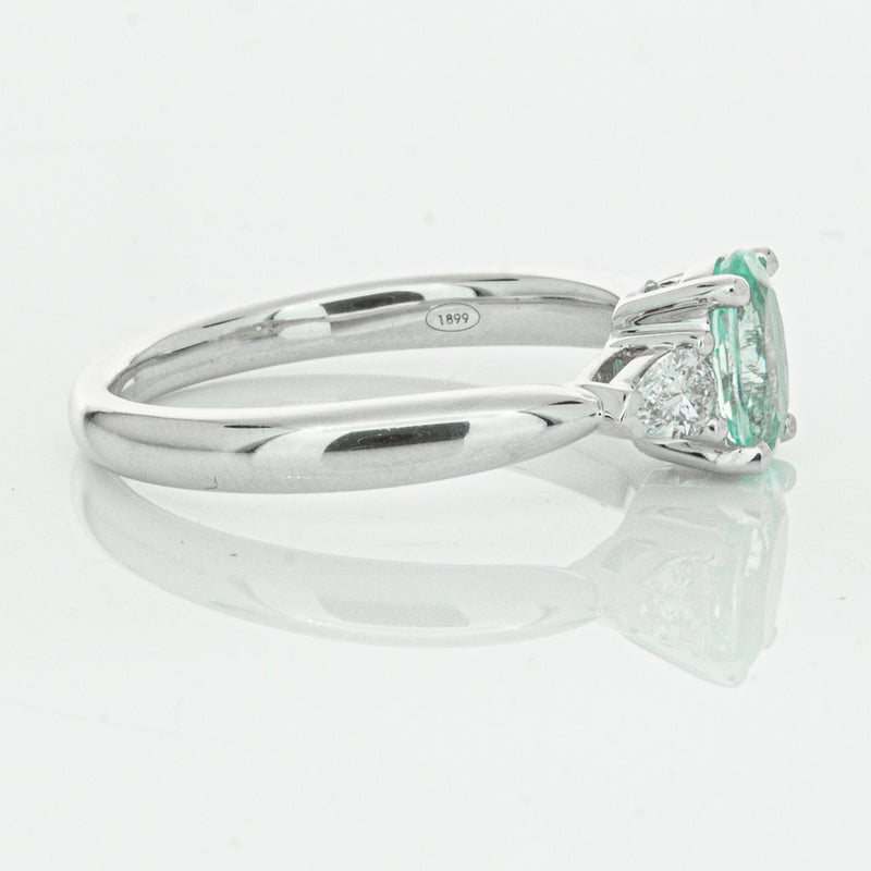 18ct White Gold .80ct Paraiba Tourmaline & Diamond Ayla Ring-Ring-Walker & Hall