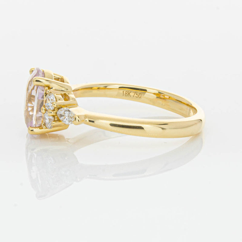 18ct Yellow Gold Pink Sapphire & Diamond Oriana Ring-Ring-Walker & Hall