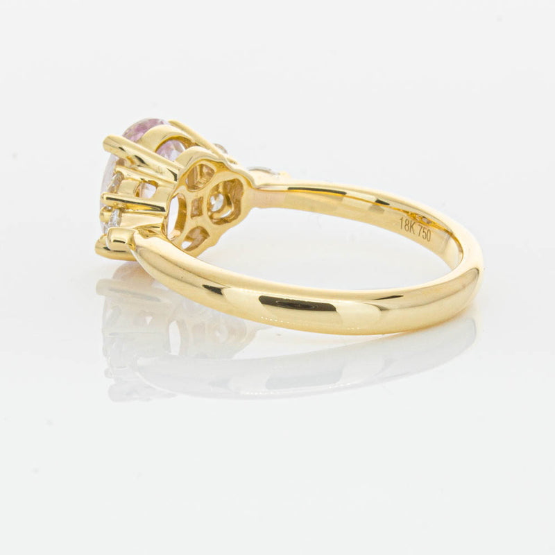 18ct Yellow Gold Pink Sapphire & Diamond Oriana Ring-Ring-Walker & Hall
