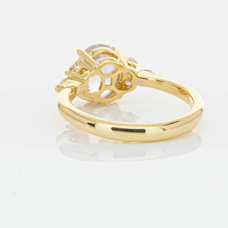 18ct Yellow Gold Pink Sapphire & Diamond Oriana Ring-Ring-Walker & Hall