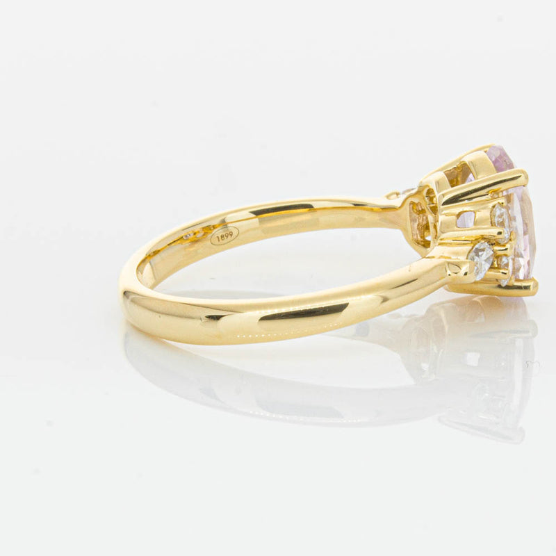 18ct Yellow Gold Pink Sapphire & Diamond Oriana Ring-Ring-Walker & Hall