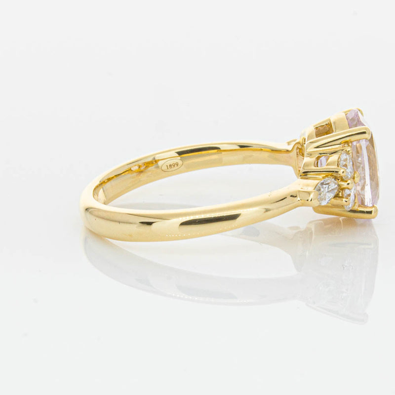 18ct Yellow Gold Pink Sapphire & Diamond Oriana Ring-Ring-Walker & Hall