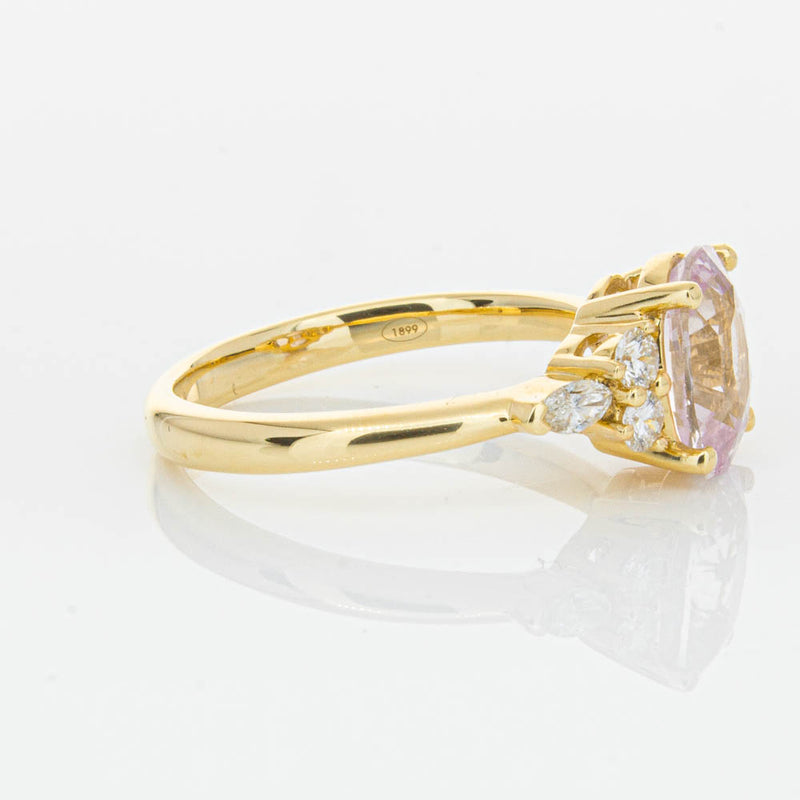 18ct Yellow Gold Pink Sapphire & Diamond Oriana Ring-Ring-Walker & Hall