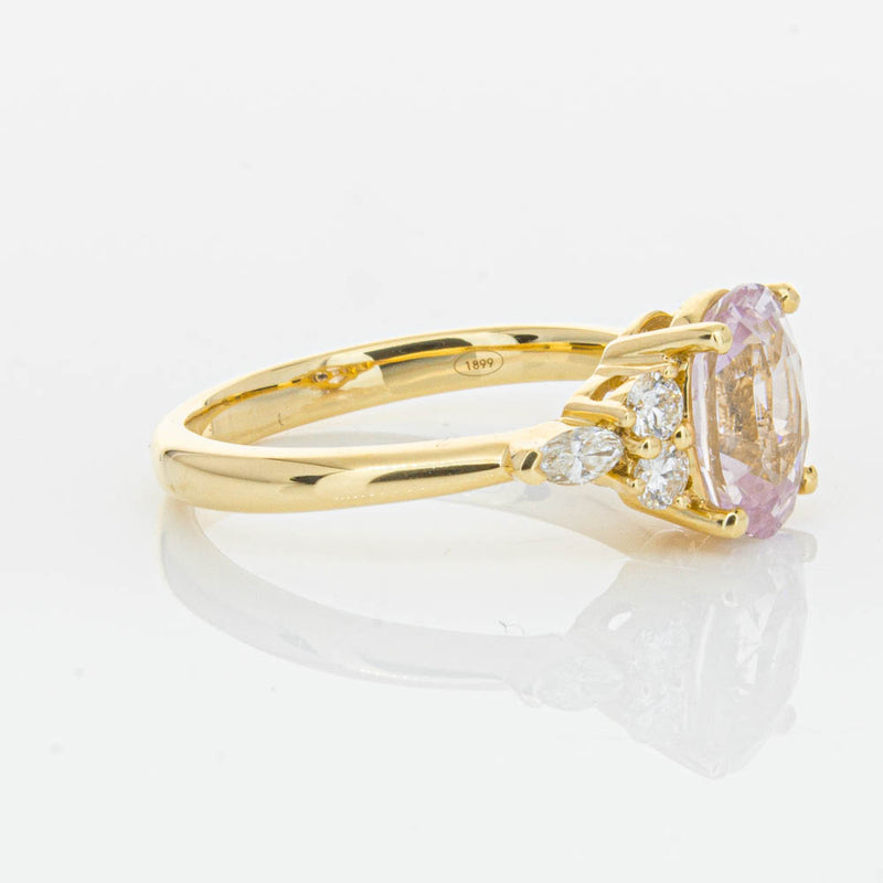18ct Yellow Gold Pink Sapphire & Diamond Oriana Ring-Ring-Walker & Hall