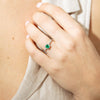 Deja Vu Platinum .53ct Emerald & Diamond Ring - Ring - Walker & Hall