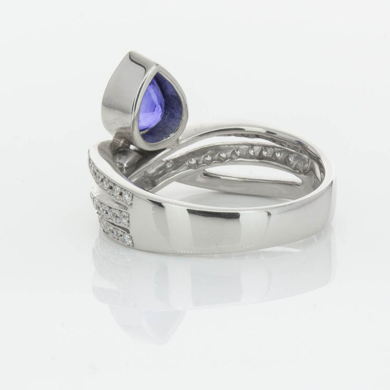 Deja Vu Platinum 1.73ct Sapphire & Diamond Ring-Ring-Walker & Hall
