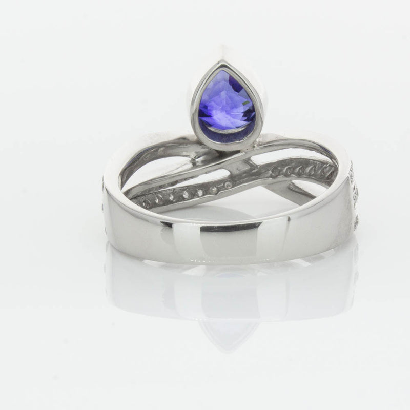 Deja Vu Platinum 1.73ct Sapphire & Diamond Ring-Ring-Walker & Hall