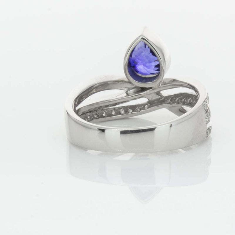 Deja Vu Platinum 1.73ct Sapphire & Diamond Ring-Ring-Walker & Hall