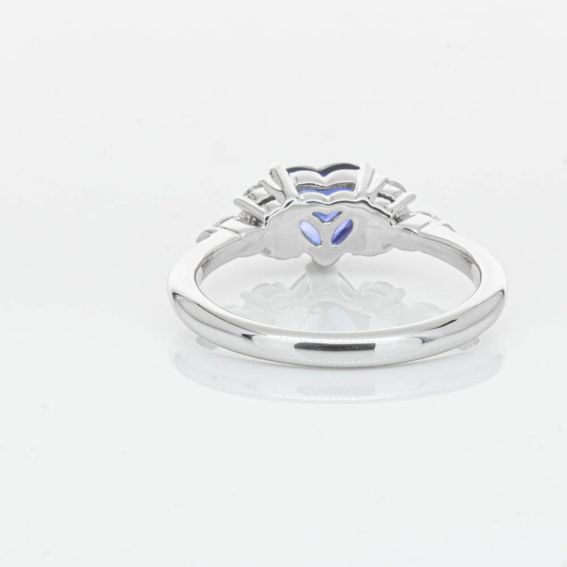 18ct White Gold 1.15ct Sapphire & Diamond Oriana Ring-Ring-Walker & Hall