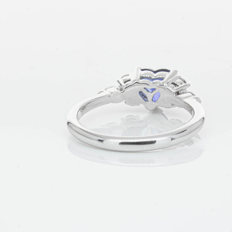 18ct White Gold 1.15ct Sapphire & Diamond Oriana Ring-Ring-Walker & Hall