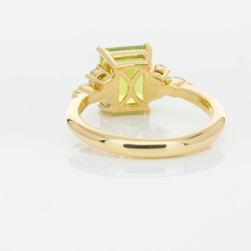 18ct Yellow Gold 2.42ct Peridot & Diamond Oriana Ring-Ring-Walker & Hall